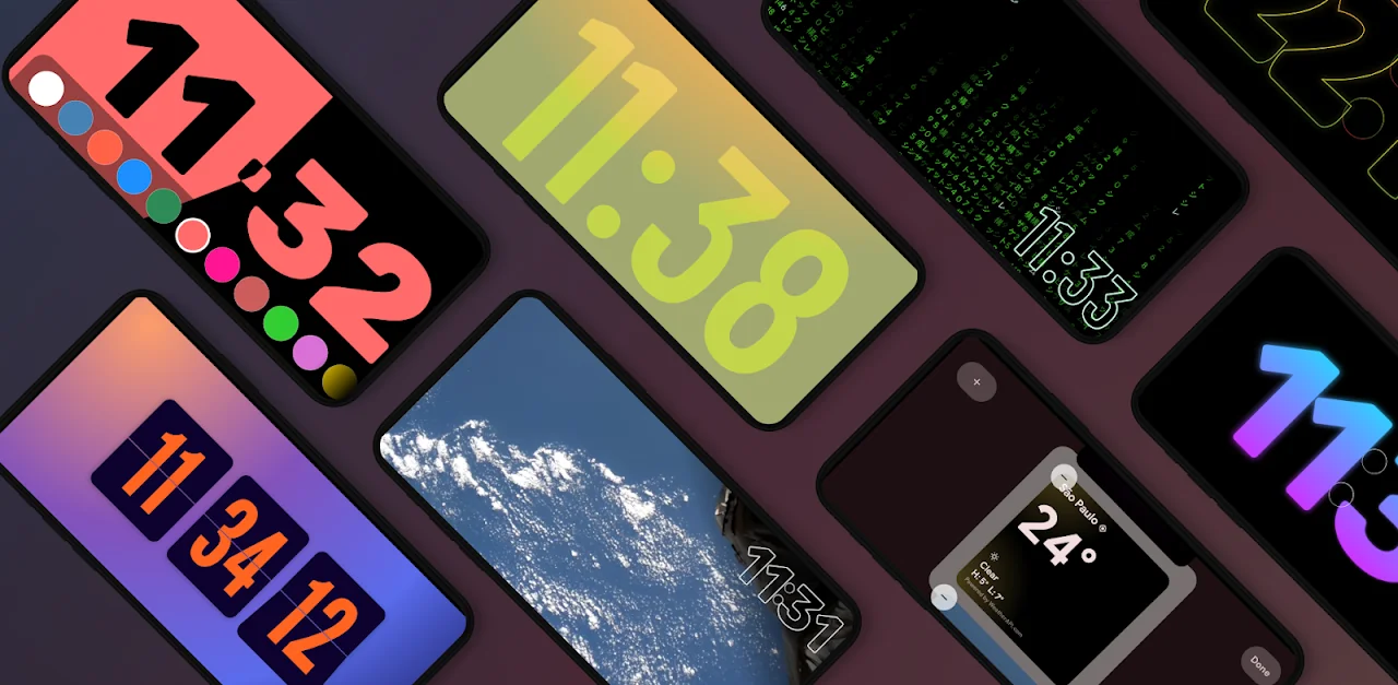 StandBy Mode Pro clock faces and widgets